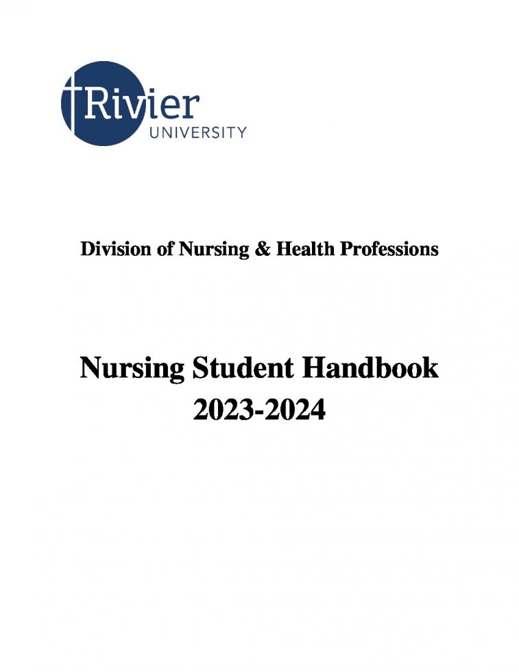 2023 2024 Nursing Student Handbook 1 Pdf 757x980 